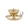 NKlaus Ghee Lamp Oil Lamp with Wick Handmade Brass House
