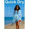 Microfiber Thin Lightweight Beach Towel Sand Free Quick Dry Absorbent