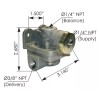 Automann QR1C Type Quick Release Valve Part # 289714, 1676745C1, 25175160, 170.289714