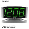 SHARP Home LED Digital Alarm Clock – Swivel Base -