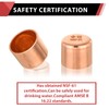 Pro 50 Pack EFIELD 1/2-inch Solder Copper Pipe End Cap