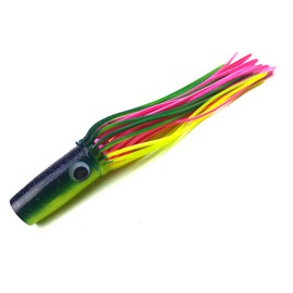 MOLDCRAFT Senior Wide Range 12.5" Soft Head Trolling Lure (Green & Yellow/Pink)