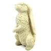 Designer Stone English Hare Statue: Solid Cast Stone, Sealed for