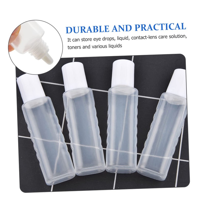 LALAFINA Care Tool 25pcs Mini Liquid Bottles Storage Screw Caps