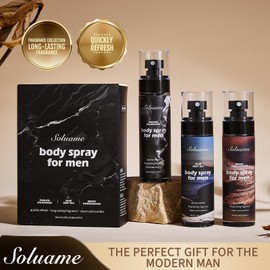 Mens Body Sprays, Deodorant for Men, Powerful Freshness Long-Lasting Fragrance, Gentle Formula Alcohol-Free, Suitable for All Skin Types 100ml*3pcs