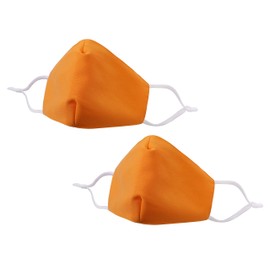 Allsense Unisex Premium Quality Protective Durable Reusable Breathable Comfortable Fashion Face Scarf Mask Covering Cotton Orange 1pk