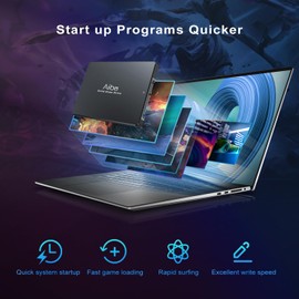 Aiibe 128GB Internal Solid State Drive SATA III SSD 128GB 2.5” SSD Drive Internal Up to 450MB/s SSD Hard Drive for Computer Laptop (Black)