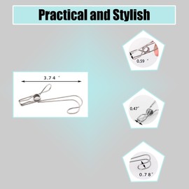 12Pcs Stainless Steel Metal Long Tail Clip with Hooks，Clips for Hanging- Ideal for Closet, Kitchen, Bathroom - Hang Photos, Cards, Stockings - Rust-304 Stainless Steel Clothes Pins