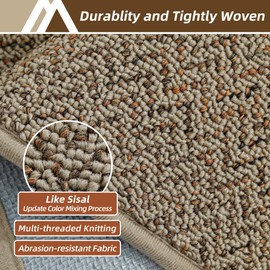 COSY HOMEER-Door-Mat 20" x 32" Non Slip Absorbent Entryway Rugs Dirt Trapper Doormats Washable Entrance Mats Low Pile Welcome Floor Mat for Front Back Door and Entry Mats,Taupe