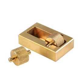Leather Painting Box Leather Edge Oil Painting Box Leather Top Edge Dye Oil Roller Box Applicator DIY Craft Treatment Tool Brass
