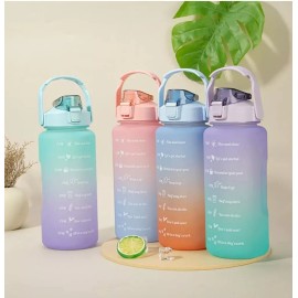 Sports Water Bottle, 1250ml/42oz Gradient Color Portable Large Capacity