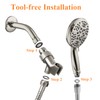 High Pressure Shower Head with Handheld - 5 Spray Settings
