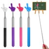 Telescopic Teachers Pointer - 4 Pcs Extendable Hand Pointer Stick,