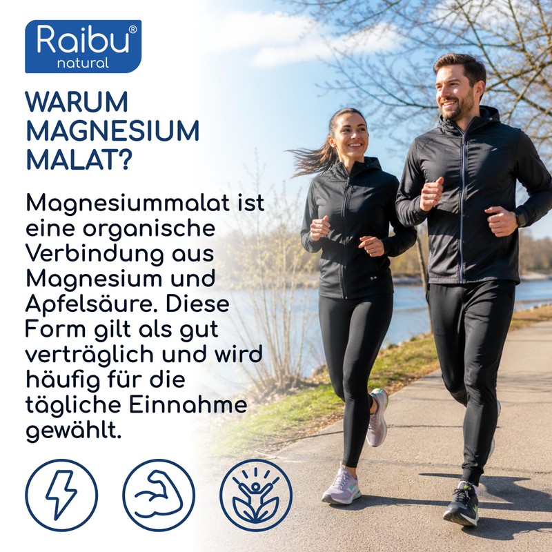 Magnesium Malate 2250 mg per Day, 240 Vegan Capsules -