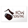 CafePress Now Serving Sticker Rectangle Bumper Sticker Car Decal
