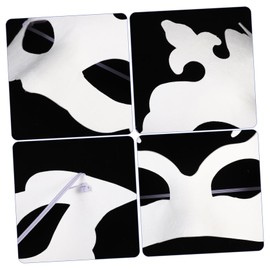 SAFIGLE 12pcs Blank Masks Diy Hand Painted Paper Masquerade Masks Face Covering Decorative Adult