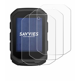 Savvies 6 Pack Screen Protector compatible with Garmin Edge MTB Protection Film Clear