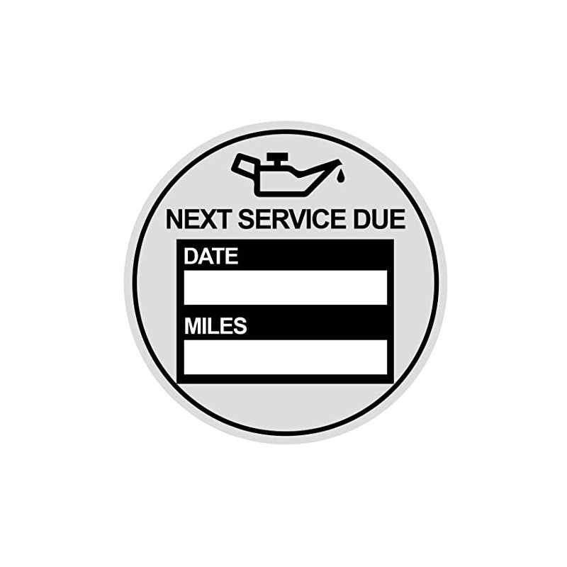 Oil Change Stickers,2 inch 60pcs Round Oil Change Sticker Static