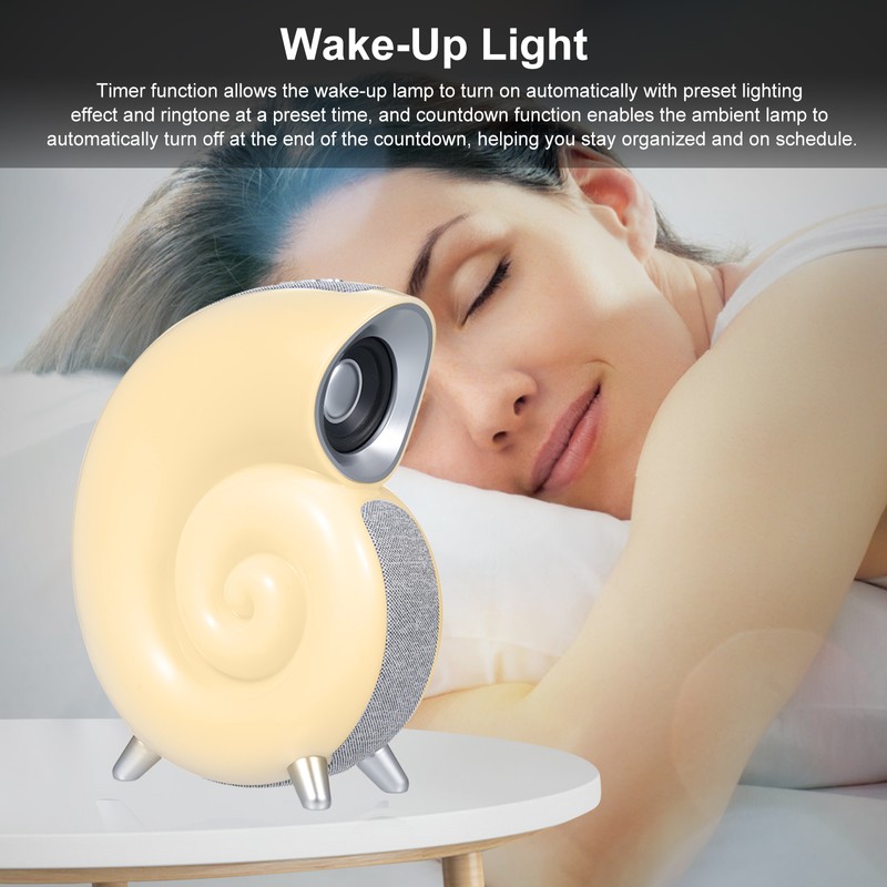 Conch music light creative smart BT audio APP control wake