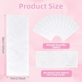 ACWOO Wax Waxing Strips, 160pcs Skin-friendly Tear-resistant Non-Woven Hair Removal Waxing Strips for Men & Women, Epilating Waxing Strips for any type of wax on Body, Legs, Bikini, Face