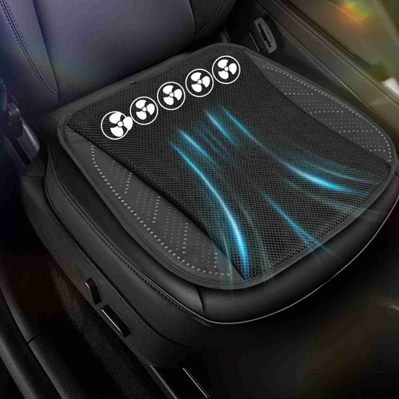 Ventilated Seat Cushion with USB Port, Summer Breathable Cooling Pad