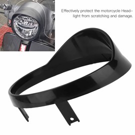Fydun Headlight Ring Visor, Motorcycle Headlight Cover Blocking for Vespa GTS 250 300 2018‑2021, Stylish (B(Black))