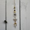 Celestial Moth, Moon & Stars Suncatcher Hanging Home Decor Window