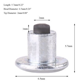 Fat Bike Studs-100pcs 6.5mm/0.26" Tire Stud Screw Snow Tire Studs Wheel Tyre Tire Spikes Trim Screw in Tire Stud for Bike