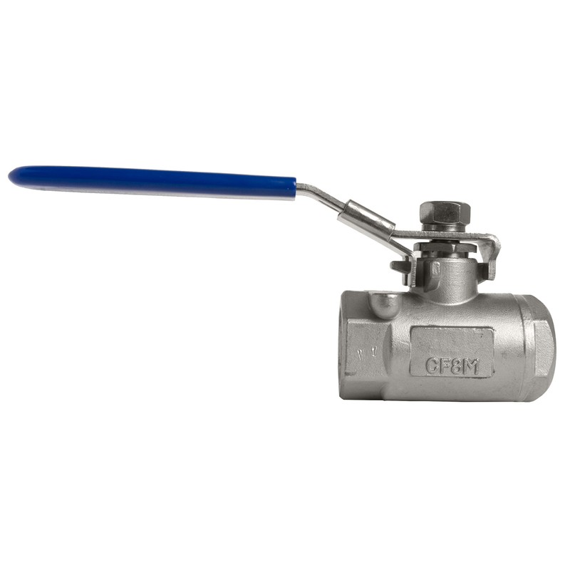 3/4" Stainless Steel (316) Ball Valve - 2pc Heavy Duty,