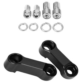 Unifizz 10mm 8mm Motorcycle Rearview Mirror Mount Riser Extender Adapter Extension Kit - Improve Rearview Visibility and Safety