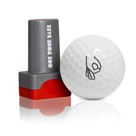 ZEETY Golf Ball Stamp, Golf Ball Stamper, Self-Inking Golf Ball Stamp Marker to Identify Golf Balls, Golf Gift Golf Accessories for Men and Women Golfers (GOT'EM)