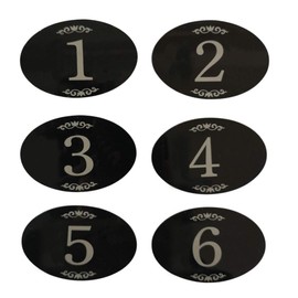 StayMax Locker Number Signs Door Sign with Self-Adhesive Tape Number Black (1-100)