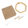 Punch Needle Kit Hex Hoop Glossy Frame Easy Operation Safe