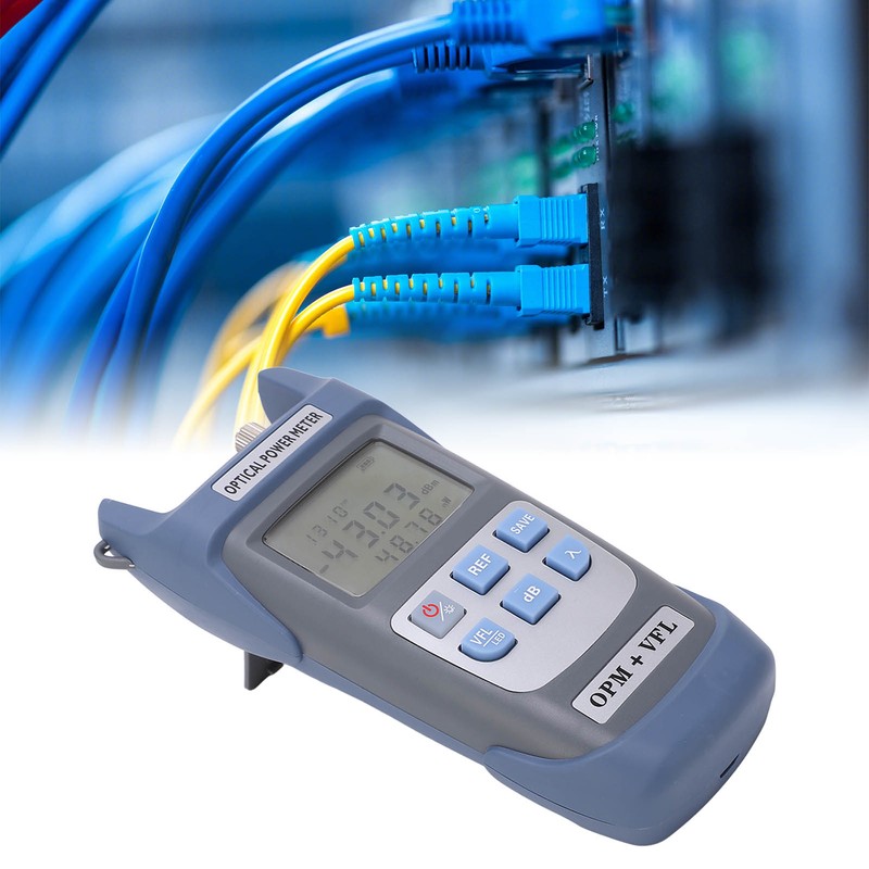 Fiber Optic Power Meter 30KM 30MW LED Light Optic Test