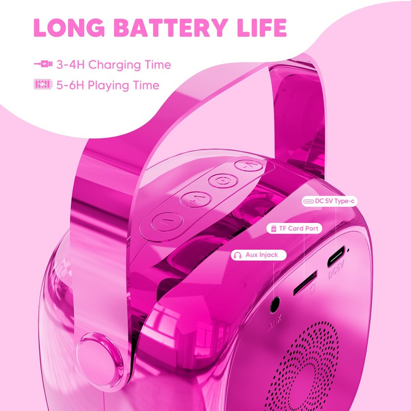 Microphone Karaoke Toy, Bluetooth Karaoke Machines, Karaoke Player, Microphone for