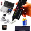 Diamond Tester Pen,High Accuracy Jewelry Diamond Tester+200g/0.01g Mini Jewelry Scale+60X