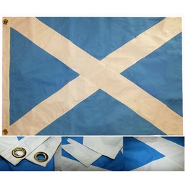 "Flags & Signs" 2x3 Embroidered Scotland Cross 2'x3' Heavy Duty Cotton Flag Grommets a-1-610