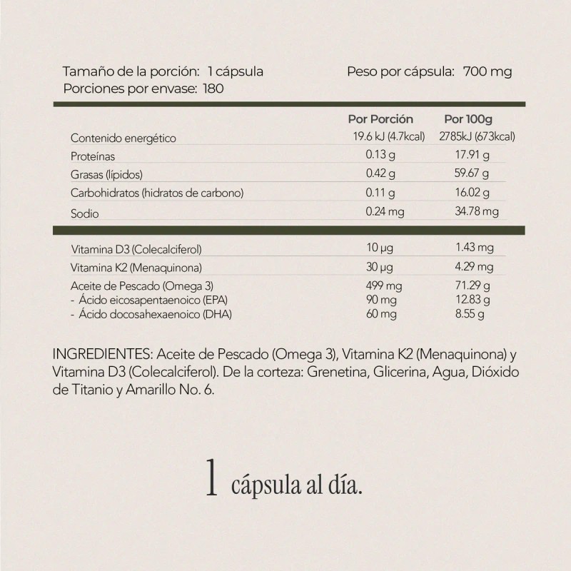 D3 + K2 | Vitamina D3 + K2 + Omega