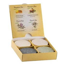 jolu Natural Cosmetics Shampoo and Shower Bar Box 4 x 30 g, 120 g