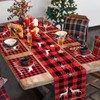 Emvency Merry Christmas Table Runner and Placemats Set of 6,
