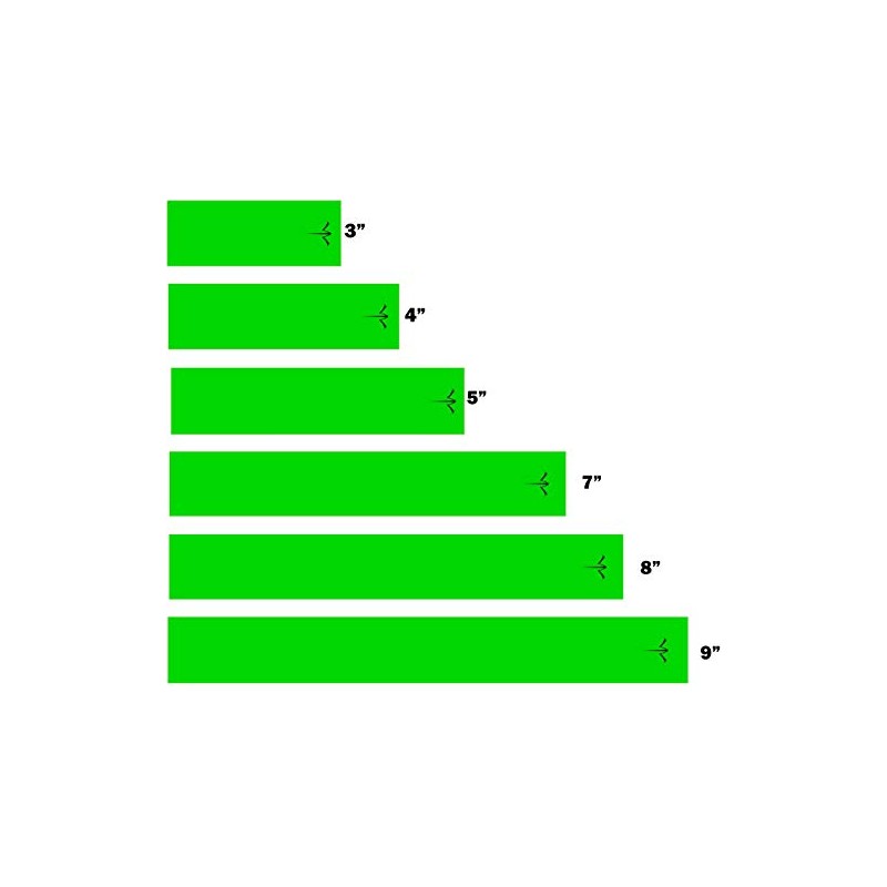 White Water Archery Fluorescent Neon Solid Green Arrow Wraps 15