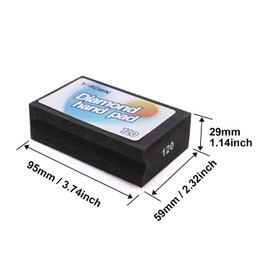 YDROWN 120 Grit Diamond Hand Polishing Pads Foam Back for Glass Ceramics Concrete Stone Smoothing Polishing (120 Grit)