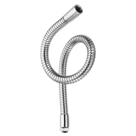 PATIKIL 15.7" Universal Gooseneck Hose, 1 Pcs M10 Fine Thread Metal Positioning Hose Flexible Arm Tube Extension for Lamp, DIY Equipment, Silver Tone