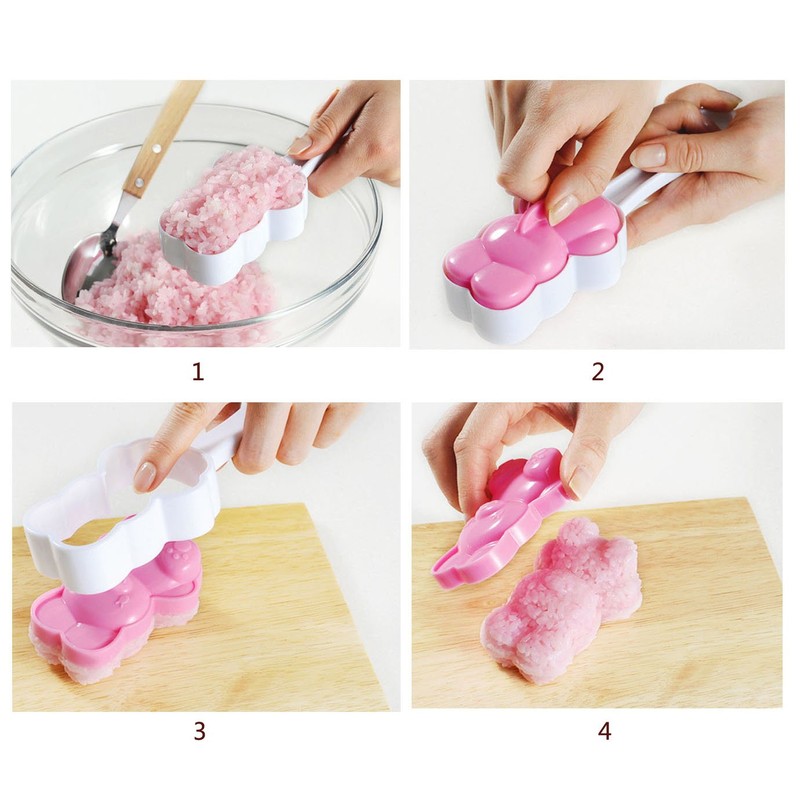 Millya Rabbit Bear Shape Sushi Maker Mould Rice Ball Onigiri