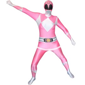 Morphsuits Men's Power Rangers Morphsuit, Pink, Medium
