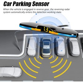 Sensores de Aparcamiento para Coche, 4 sensores, detección de Distancia, luz LED, indicador de Distancia, Alarma de Advertencia