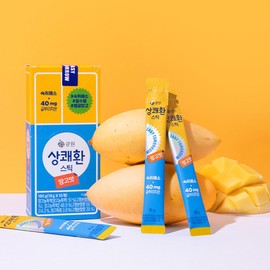 Easy-Tomorrow Jelly Stick Hangover Cure Relief Recovery Care for Hangover Remedy Supports After Alcohol (Mango Flavor) 0.63oz(18g) x 10packs 상쾌환