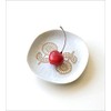 Ksn1202 Plate, Scandinavian Plate, Ceramic, Flower Pattern, Cute, Stylish, Setoyaki,