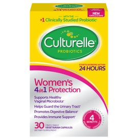 Culturelle Culturelle Women's 4-in-1 Probiotics for Women Digestive & Vaginal Health with Daily Probiotic Gummies for Men & Women Digestive Health, 52 Count