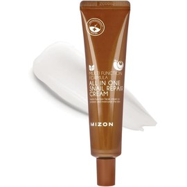 MIZON Crema Hidratante Facial All In One Snail Repair 35 ml - crema para la cara coreana con baba de caracol, skincare coreano día y noche, k beauty